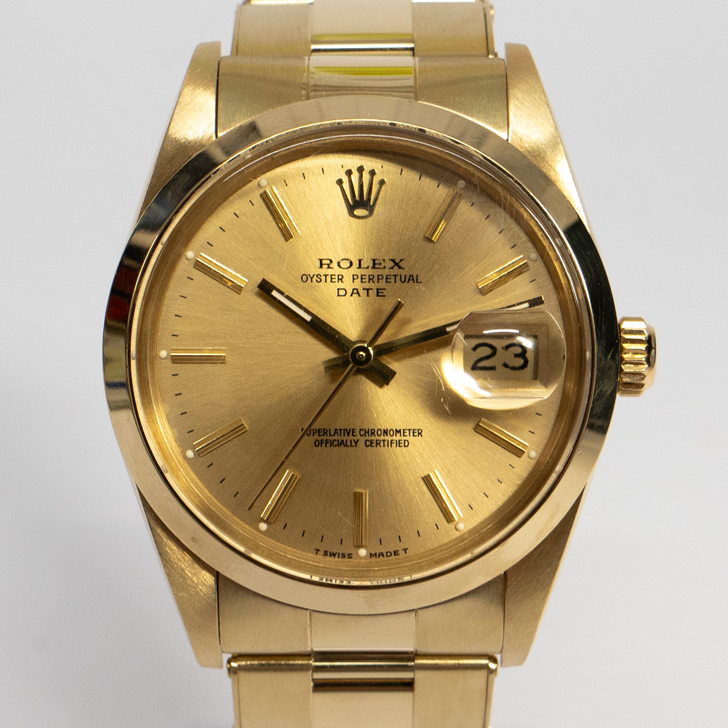 Rolex OYSTER PERPETUAL DATE REF 15007 (1987) SOLD Watches of